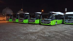 5 körüklü otobüs Büyükşehir’e teslim edildi
