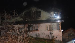 Bacadan çıkan kıvılcım evi alev alev yaktı