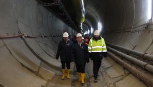 Başkan Bıyık, metro inşaatını inceledi