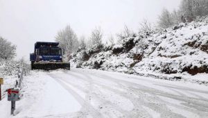 Büyükşehir’in ekipleri hafta sonu kar mesaisindeydi