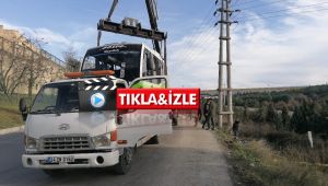 Gebze'de midibüs devrildi: 7 yaralı
