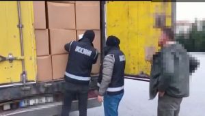 TEM'de 14 milyon 300 bin kaçak makaron ele geçirildi