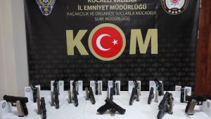TEM'de 20 ruhsatsız tabanca ele geçirildi