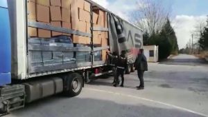 TEM'de 6 milyon 620 bin kaçak makaron ele geçirildi