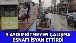 9 aydır bitmeyen proje esnafı isyan ettirdi