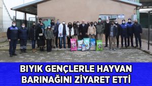 Başkan Bıyık, liseli gençlerle hayvan barınağını ziyaret etti