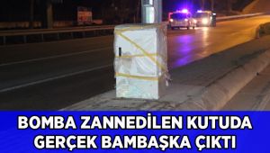 Bomba zannedilen kutudaki gerçeği termal kamera ortaya çıkardı