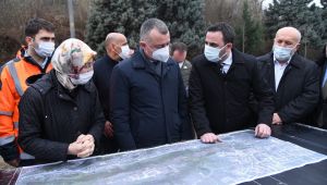 Büyükakın ve Özlü, Ahmet Yesevi Caddesi'ni inceledi