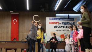 Çocuklar sanat ve eğlencenin keyfini çıkarttı