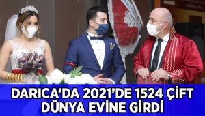 Darıca'da bin 524 çift evlendi