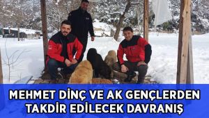 Dinç ve AK Gençlerden takdir edilecek davranış!
