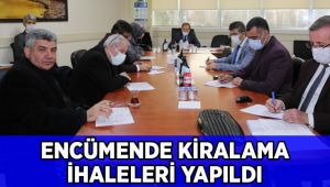 Encümende kiralama ihaleleri yapıldı