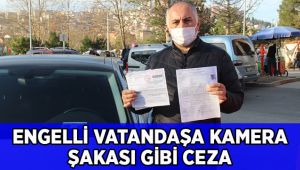 Engelli otomobilini park etti, ceza yedi
