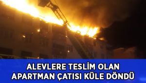 Gecenin karanlığını alevler aydınlattı
