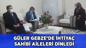 Güler ihtiyaç sahibi ailelerin yanında!