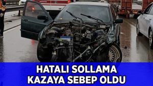 Kocaeli'de hatalı sollama kazaya sebep oldu: 1 yaralı