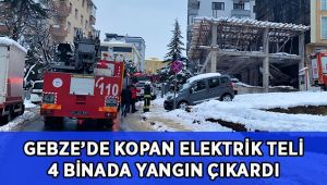 Kopan elektrik teli 4 dairede yangın çıkardı
