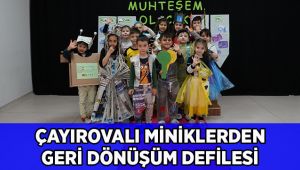 Miniklerden geri dönüşüm defilesi