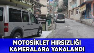 Motosiklet hırsızlığı kamerada