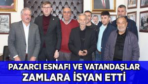 Pazarcı esnafı ve vatandaşlar zamlara isyan etti
