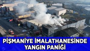 Pişmaniye imalathanesinin üst katında yangın çıktı