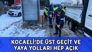 Üstgeçitler ve yaya yolları hep açık