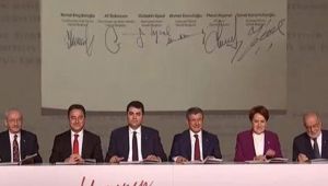 6 muhalefet parti lideri imzayı attı!