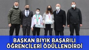 Başkan Bıyık, başarılı öğrencileri ödüllendirdi