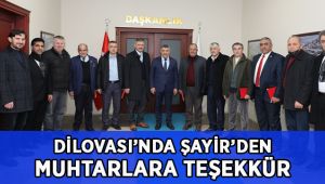 Başkan Şayir’den muhtarlara teşekkür