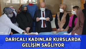 Darıcalı kadınlar meslek öğrenirken ekonomik kazanç da sağlayacak