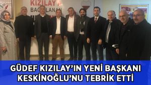 GÜDEF, Kızılay'ın yeni başkanı Keskinoğlu'nu tebrik etti!