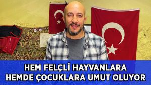 Hem felçli hayvanlara hem de çocuklara umut oluyor