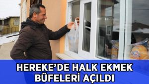 Hereke'de halk ekmek büfeleri açıldı