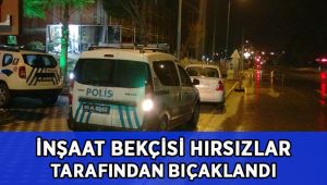 İnşaat alanında görev yapan bekçi hırsızlar tarafından bıçaklandı