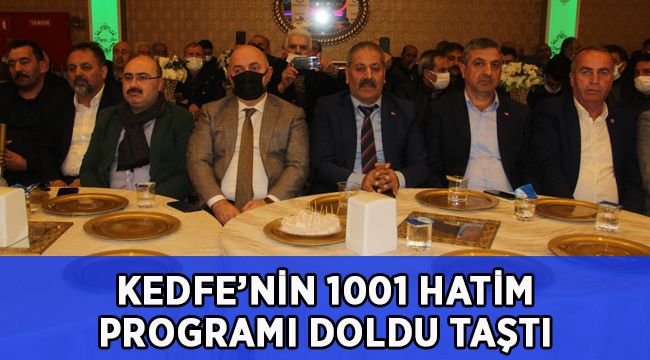 KEDFE’nin 1001 Hatim programı doldu taştı