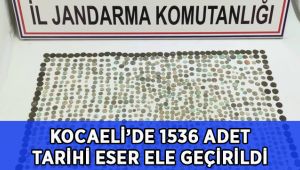 Kocaeli'de bin 536 adet tarihi eser ele geçirildi