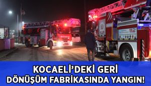 Kocaeli’de geri dönüşüm fabrikasında yangın