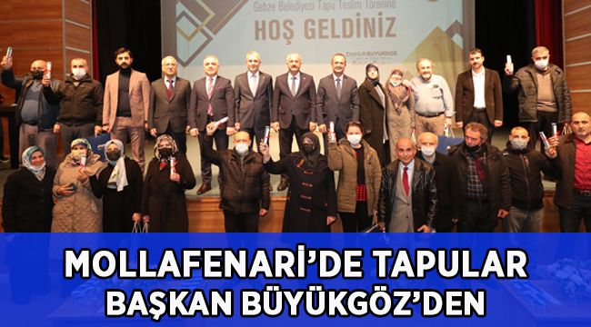 Mollafenari’de tapular Başkan Büyükgöz’den