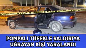 Otomobilinde pompalı tüfekle saldırıya uğrayan şahıs yaralandı