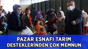 Pazar esnafı tarım desteklerinden çok memnun