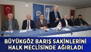 Başkan Büyükgöz Barış sakinlerini Halk Meclisinde Ağırladı