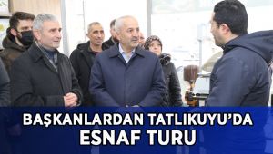 Başkanlar Tatlıkuyu esnaflarına konuk oldu