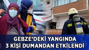 Binanın çatısı alevlere teslim oldu, 3 kişi dumandan etkilendi