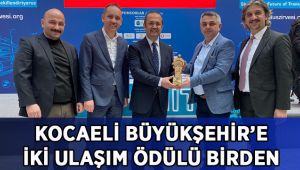 Büyükşehir’e iki yılda iki ulaşım ödülü