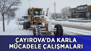 Çayırova’da karla mücadele çalışmaları