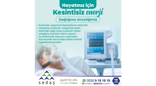 Cihaza bağlı hastalara yaşamsal öncelik