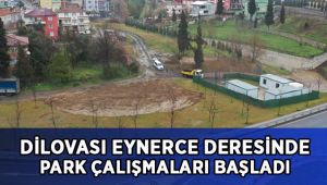 Dilovası Eynerce Deresi yanındaki parkta çalışmalara başlandı