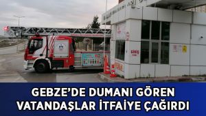 Duman gören vatandaşlar itfaiyeyi harekete geçirdi