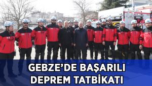 Gebze’de Başarılı Deprem Tatbikatı