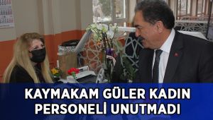 Kaymakamlık personeline 8 Mart kutlaması!